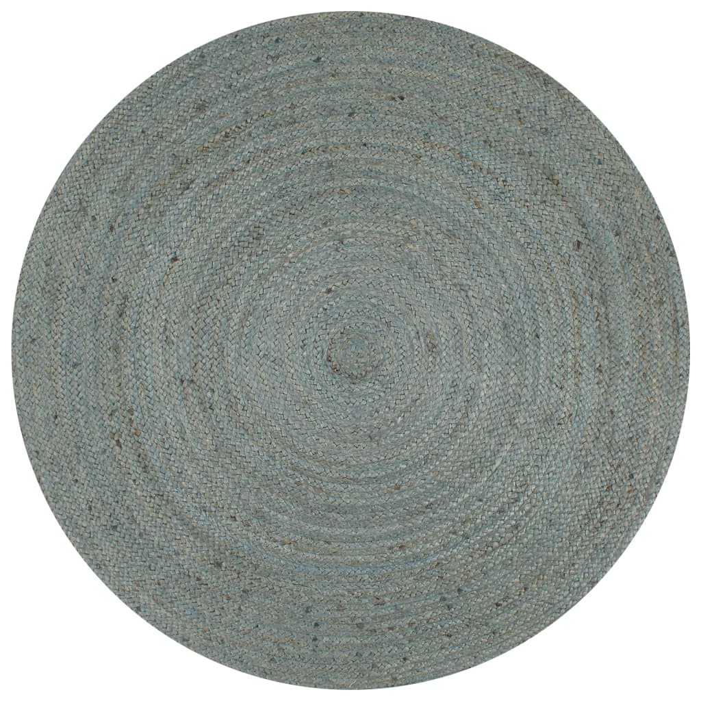 Paklājs, olīvzaļš, 150cm, džuts, apaļš, roku darbs