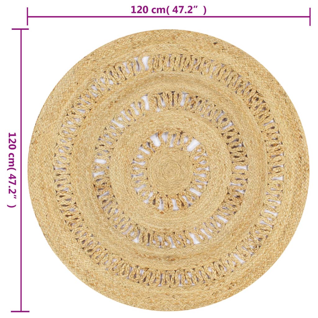 Paklājs, 90cm, pīts džuts, roku darbs