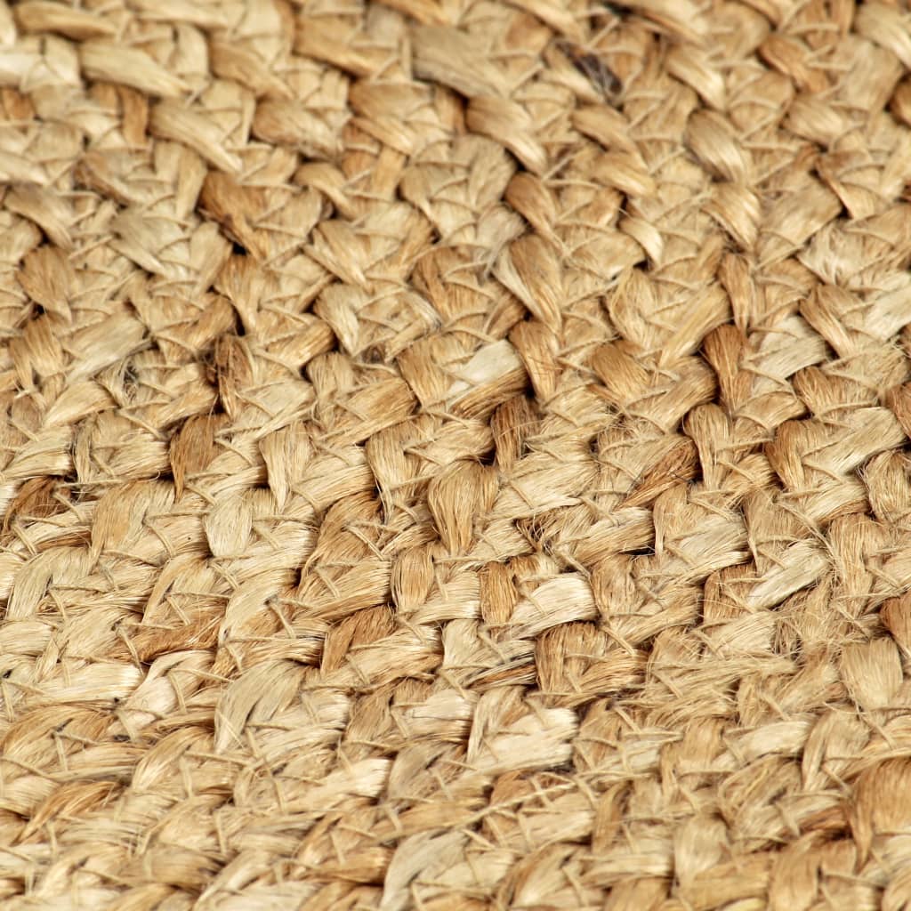 Galda paliktņi, 6 gab., dab. kr., 38cm, džuts, apaļi