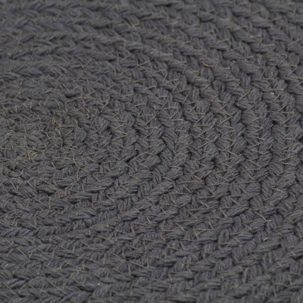 Placemats, 4 pcs, dark gray, 38cm, cotton