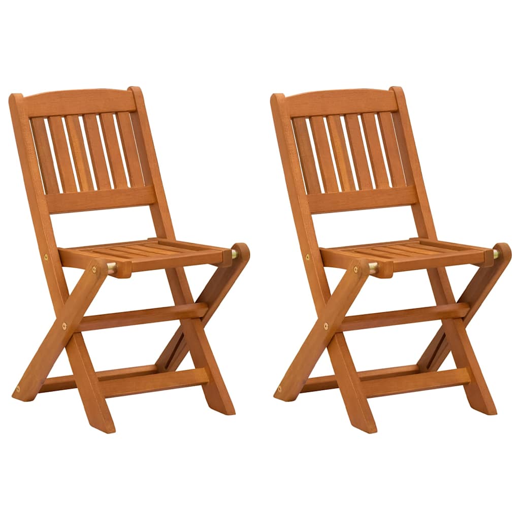 Children's dining chairs, 2 pcs., solid eucalyptus wood