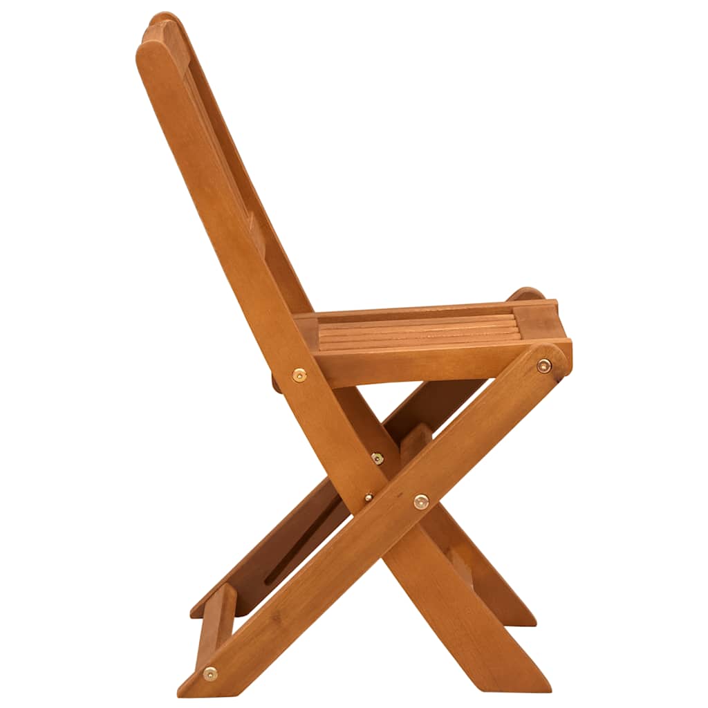 Children's dining chairs, 2 pcs., solid eucalyptus wood