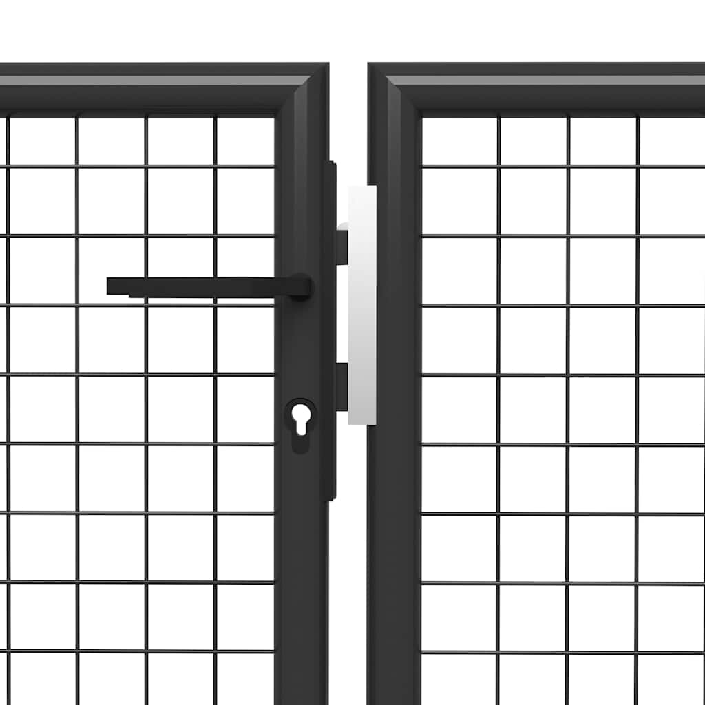 Sodo vartai, antracito spalvos, 500x150cm, plienas