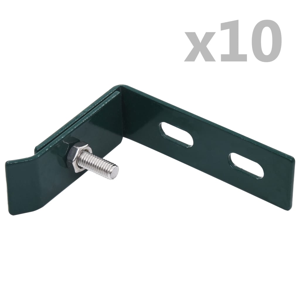 Corner wall connections, green, 10 sets