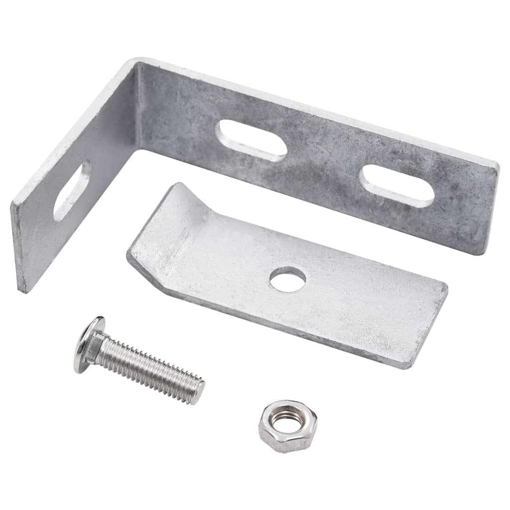 Corner Wall Brackets, 10 Sets, Silver