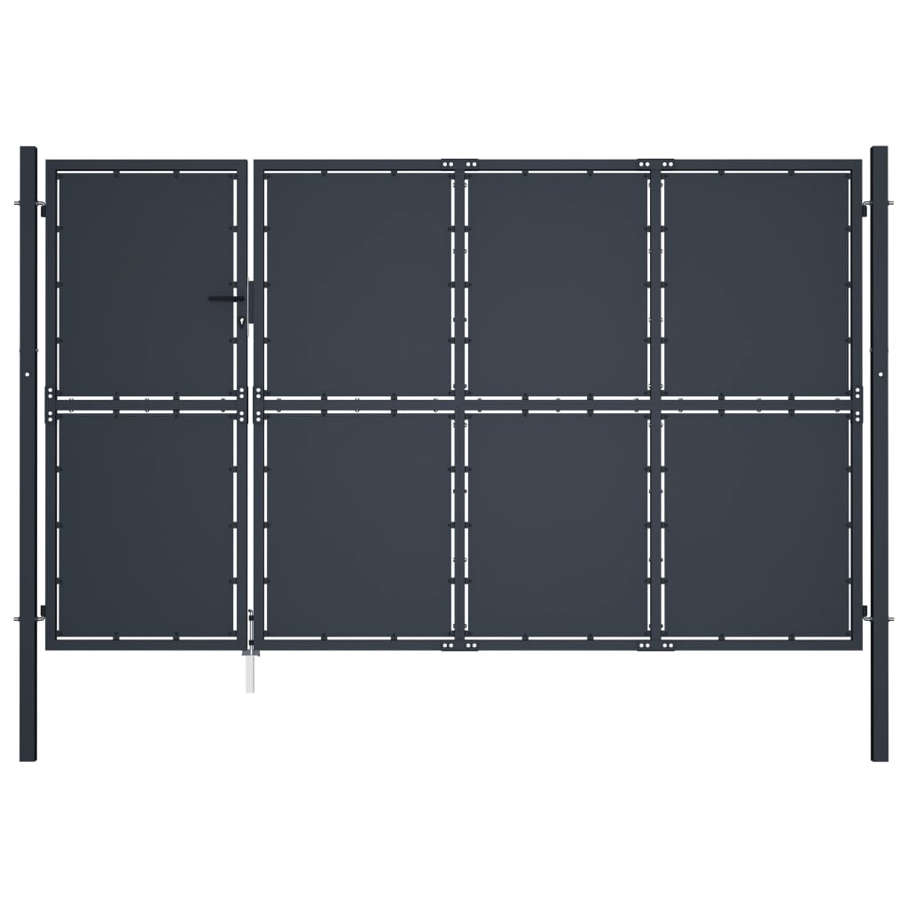 Sodo vartai, antracito spalvos, 350x150cm, plienas