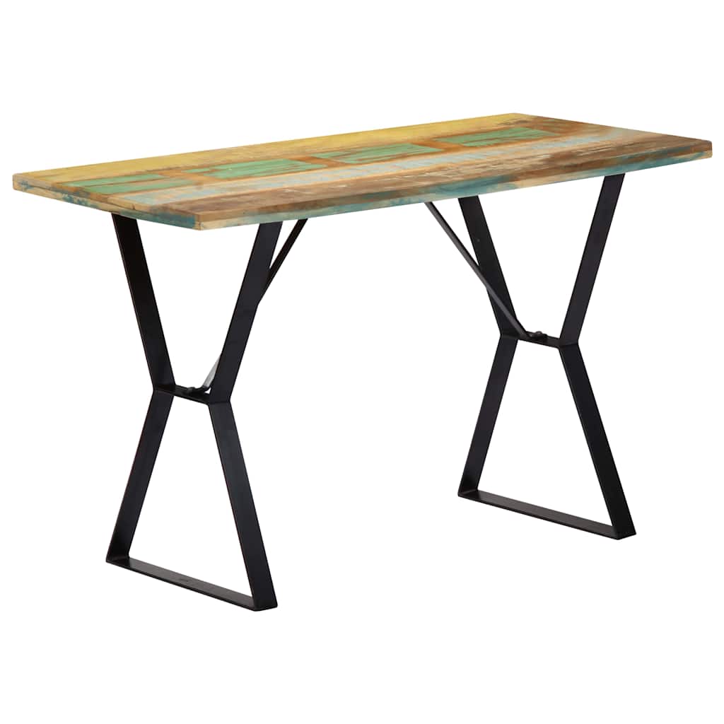 Dining table, 120x60x76 cm, solid reclaimed wood