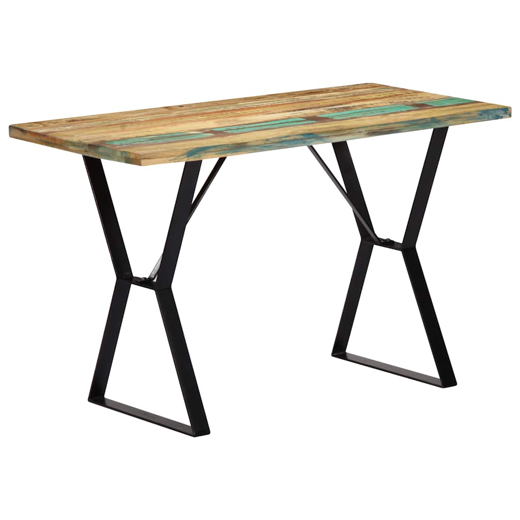 Dining table, 120x60x76 cm, solid reclaimed wood