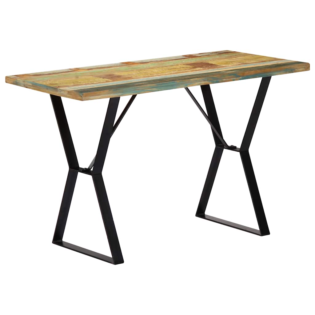 Dining table, 120x60x76 cm, solid reclaimed wood