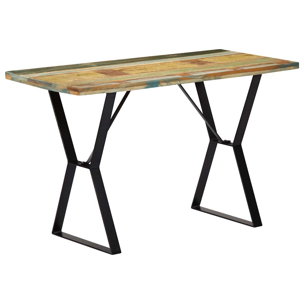 Dining table, 120x60x76 cm, solid reclaimed wood