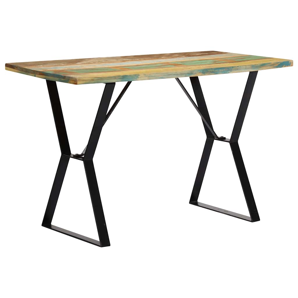 Dining table, 120x60x76 cm, solid reclaimed wood