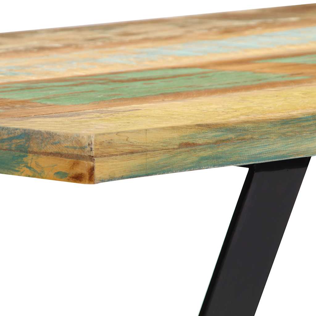 Dining table, 120x60x76 cm, solid reclaimed wood