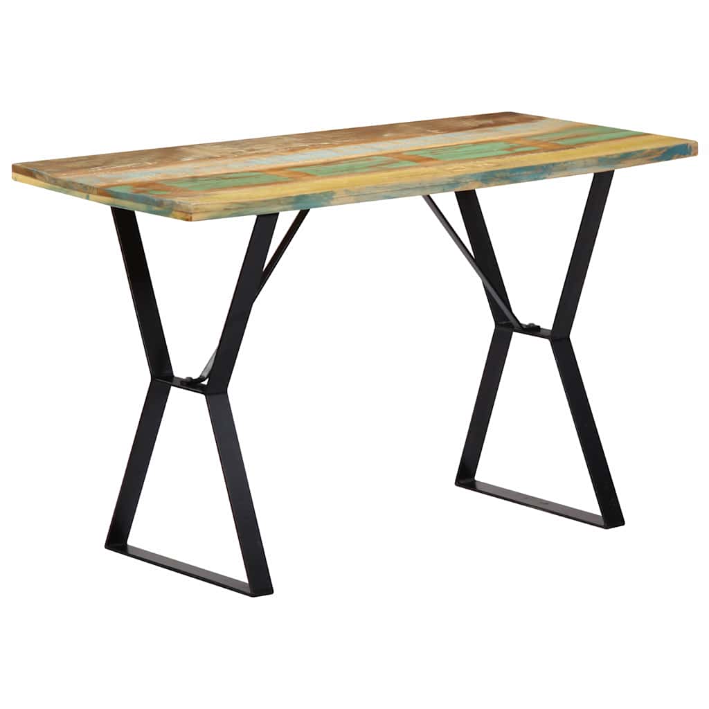 Dining table, 120x60x76 cm, solid reclaimed wood