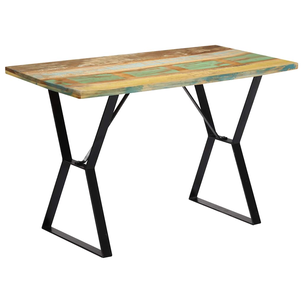 Dining table, 120x60x76 cm, solid reclaimed wood
