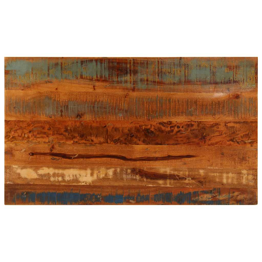 Coffee table with shelf, 100x60x35cm, solid reclaimed wood