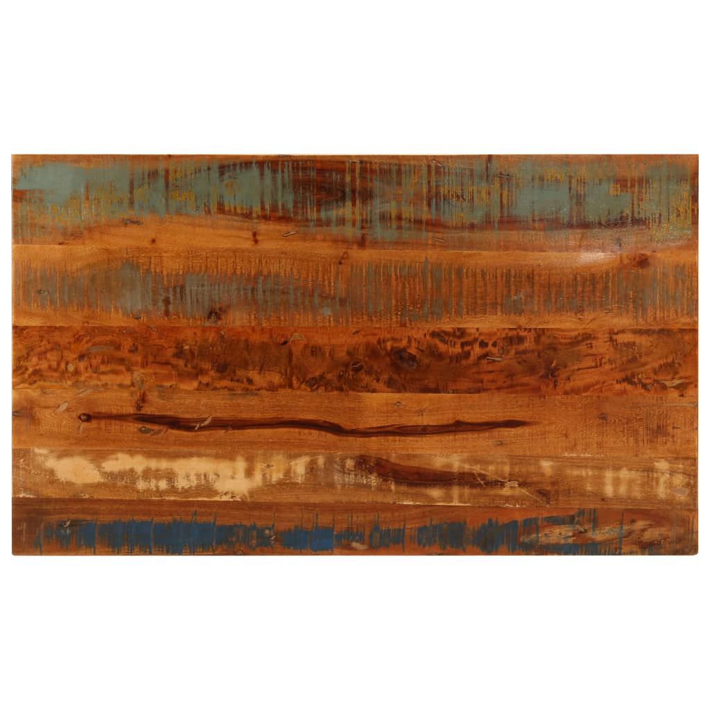 Coffee table with shelf, 100x60x35cm, solid reclaimed wood