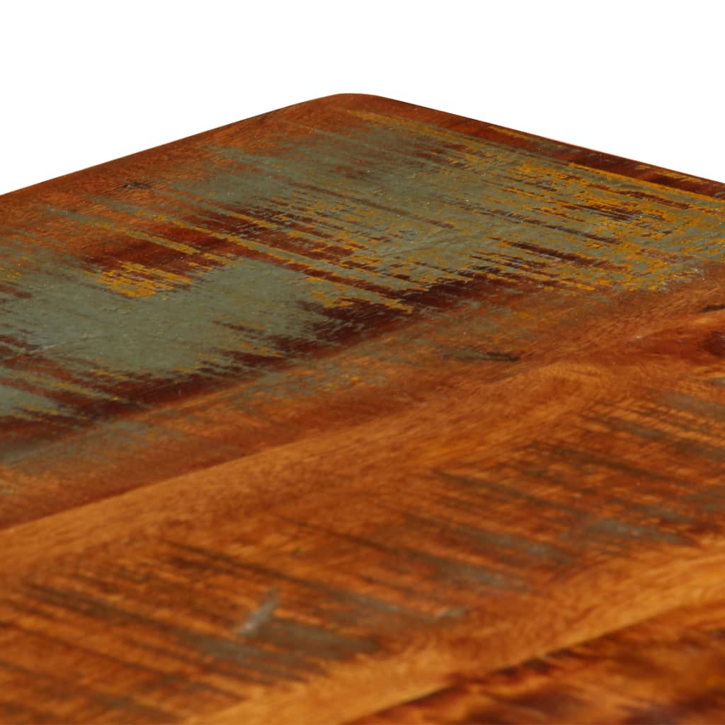 Coffee table with shelf, 100x60x35cm, solid reclaimed wood