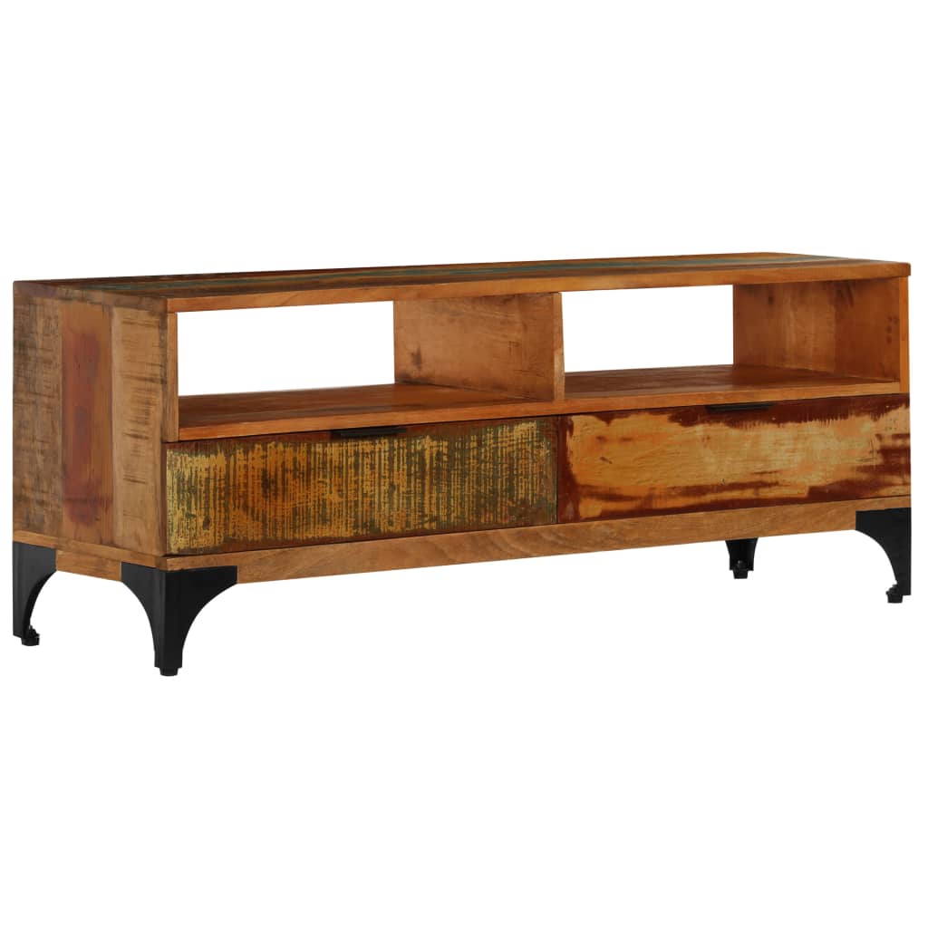 Televizora skapītis, 118x35x45 cm, pārstrādāts masīvkoks