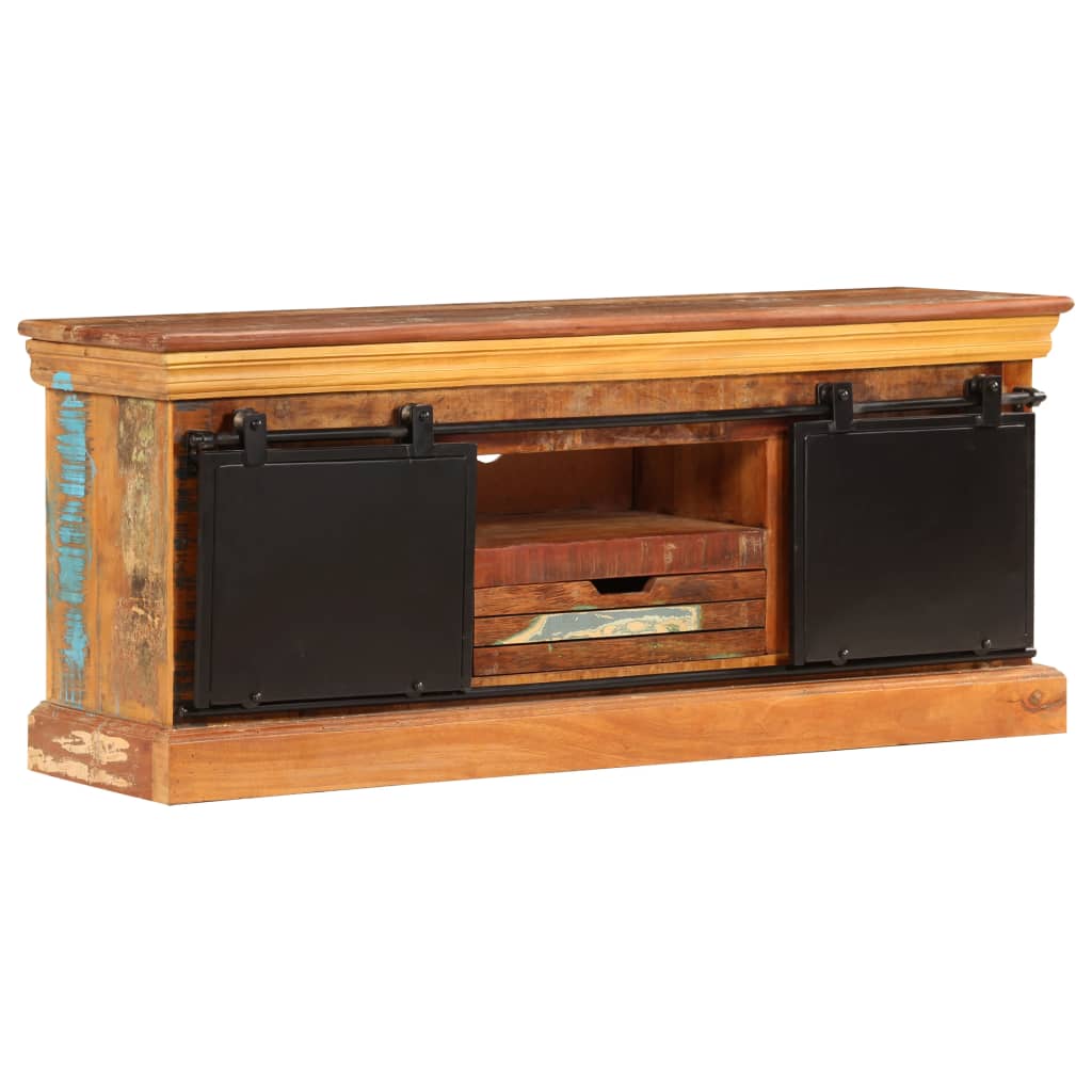 TV skapītis, 110x30x45cm, pārstrādāta masīvkoka karkass