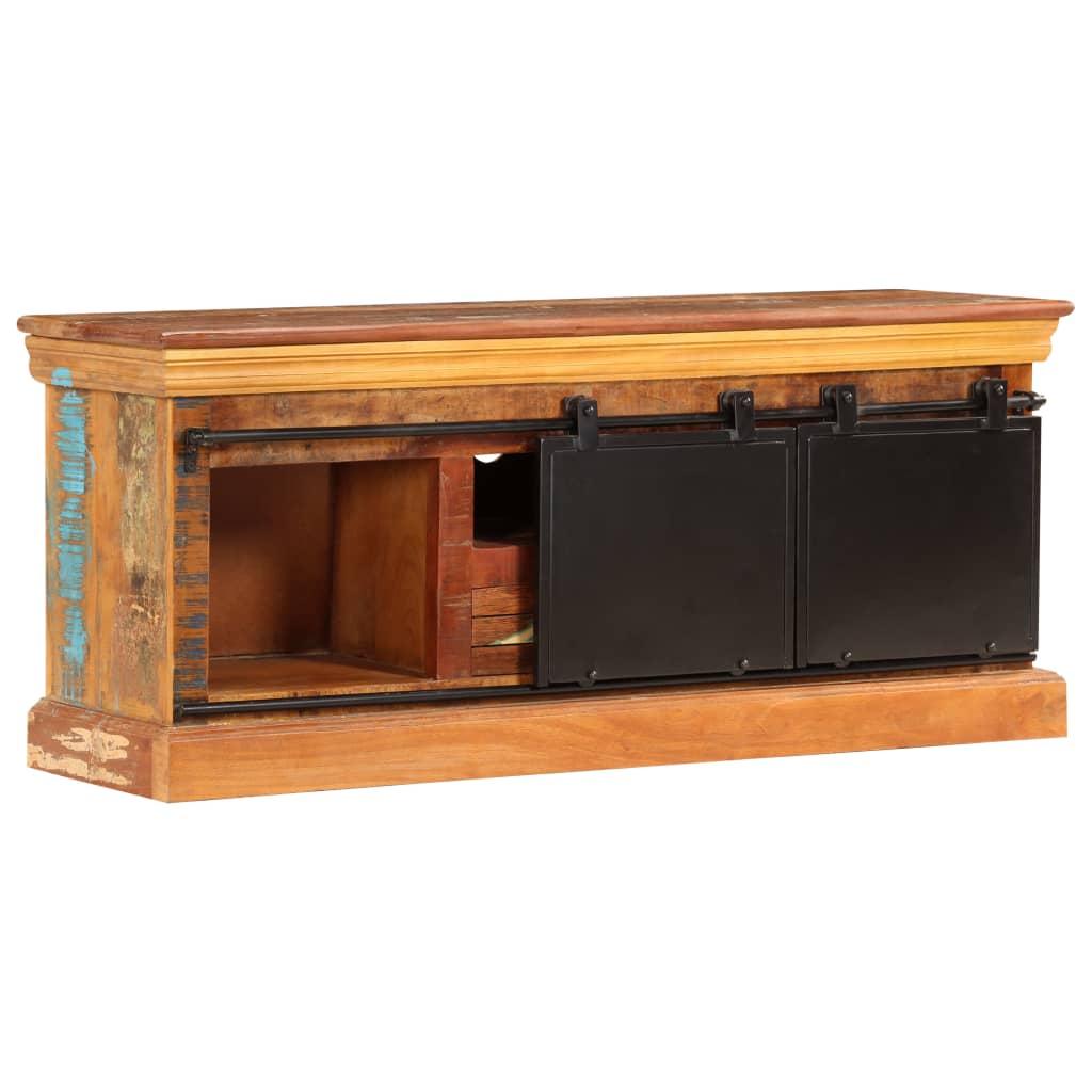 TV skapītis, 110x30x45cm, pārstrādāta masīvkoka karkass