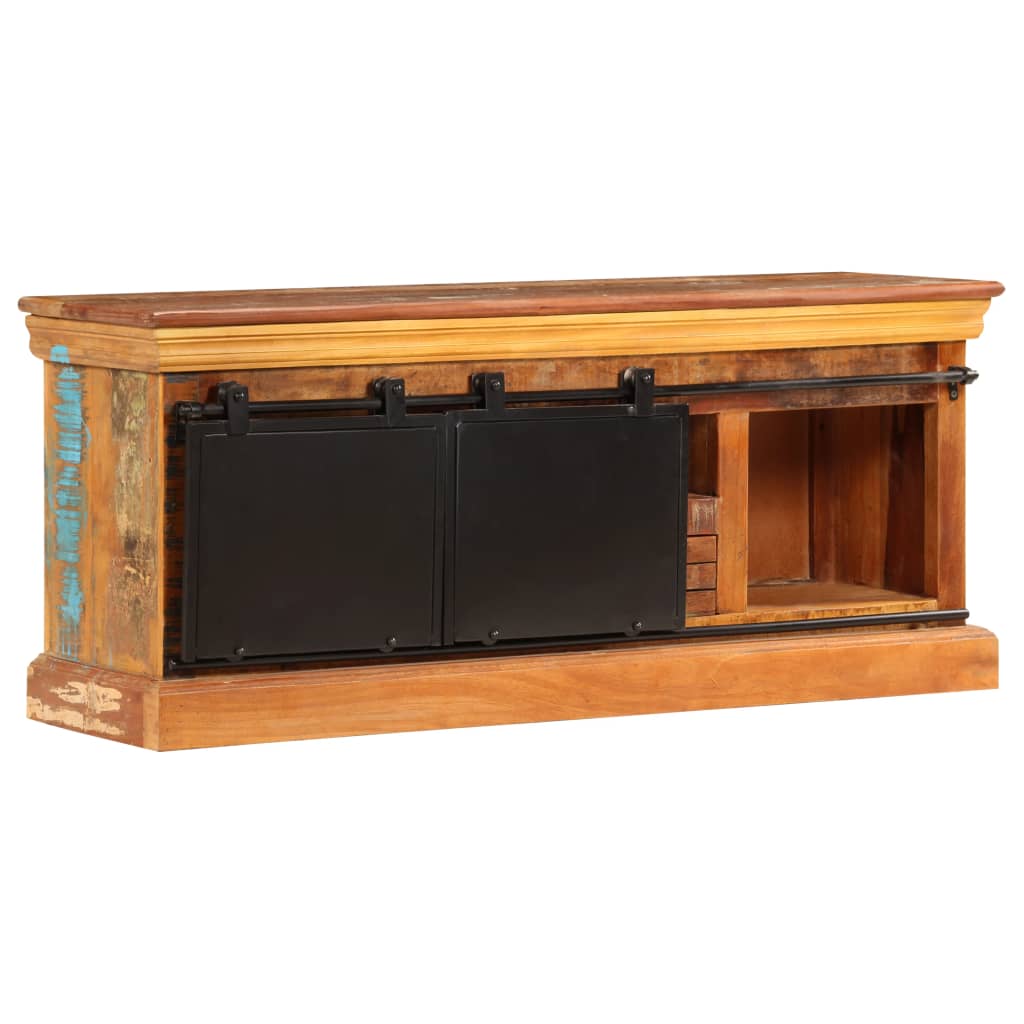 TV skapītis, 110x30x45cm, pārstrādāta masīvkoka karkass