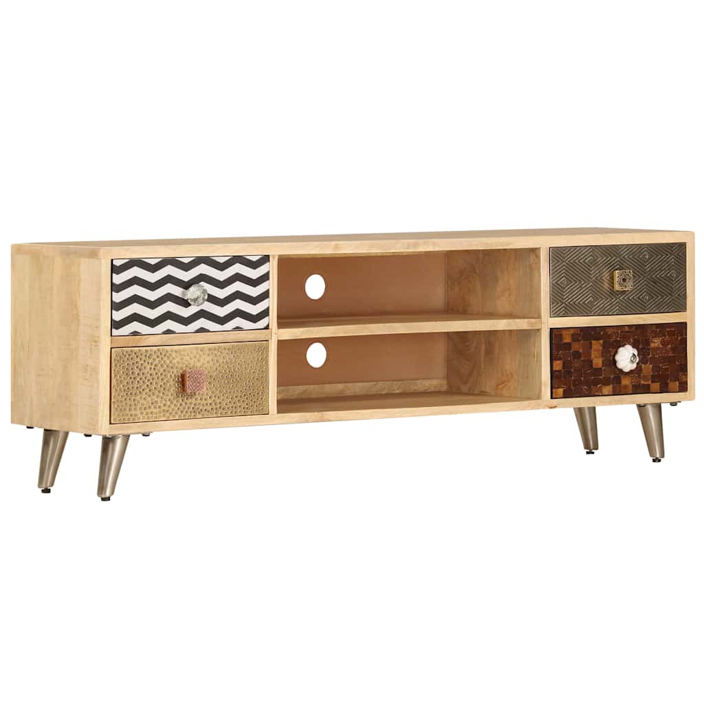 TV cabinet, 120x30x40cm, solid mango wood