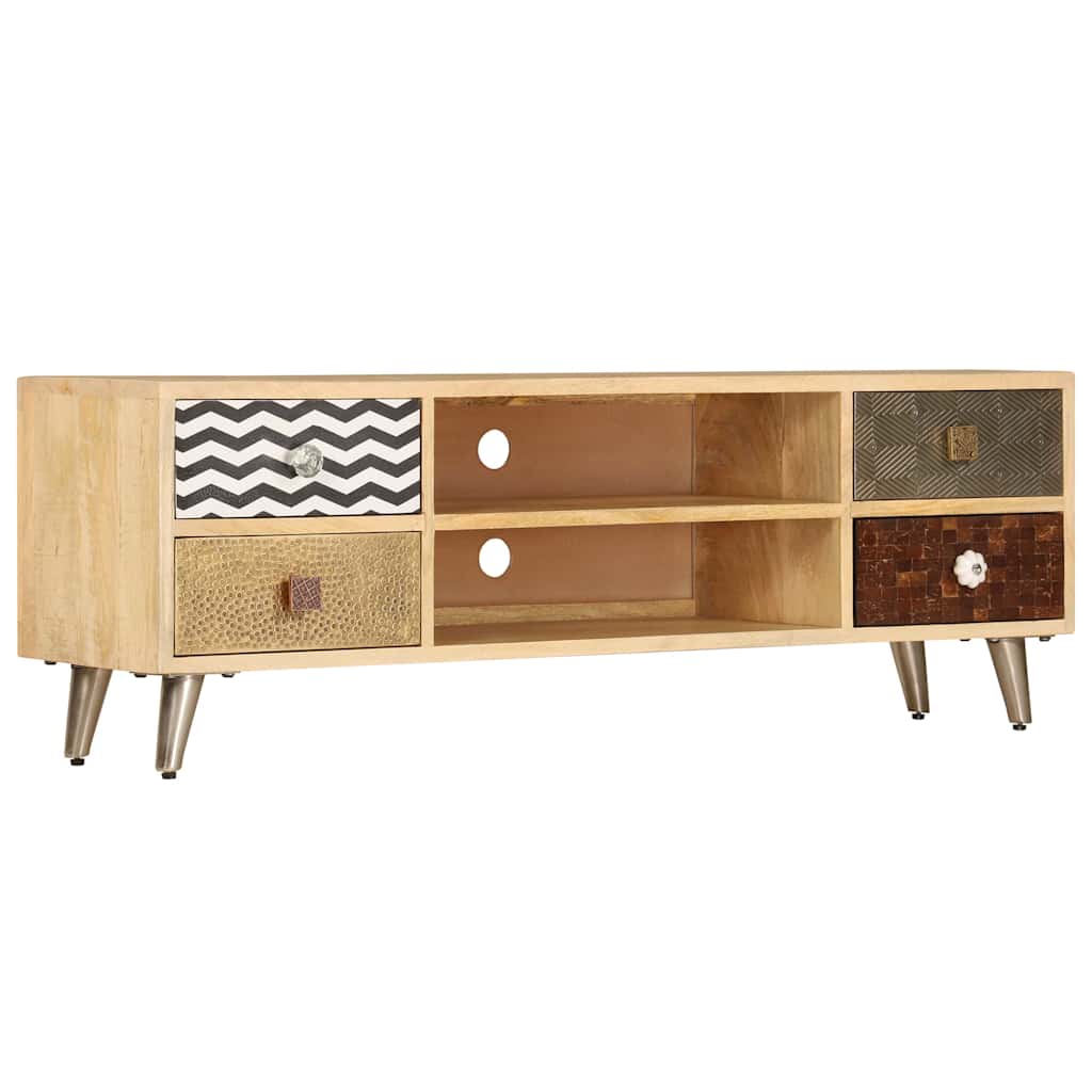 TV cabinet, 120x30x40cm, solid mango wood