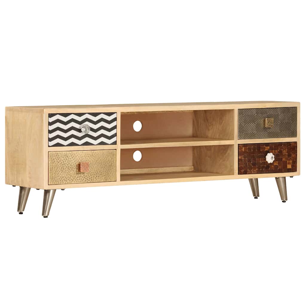 TV cabinet, 120x30x40cm, solid mango wood