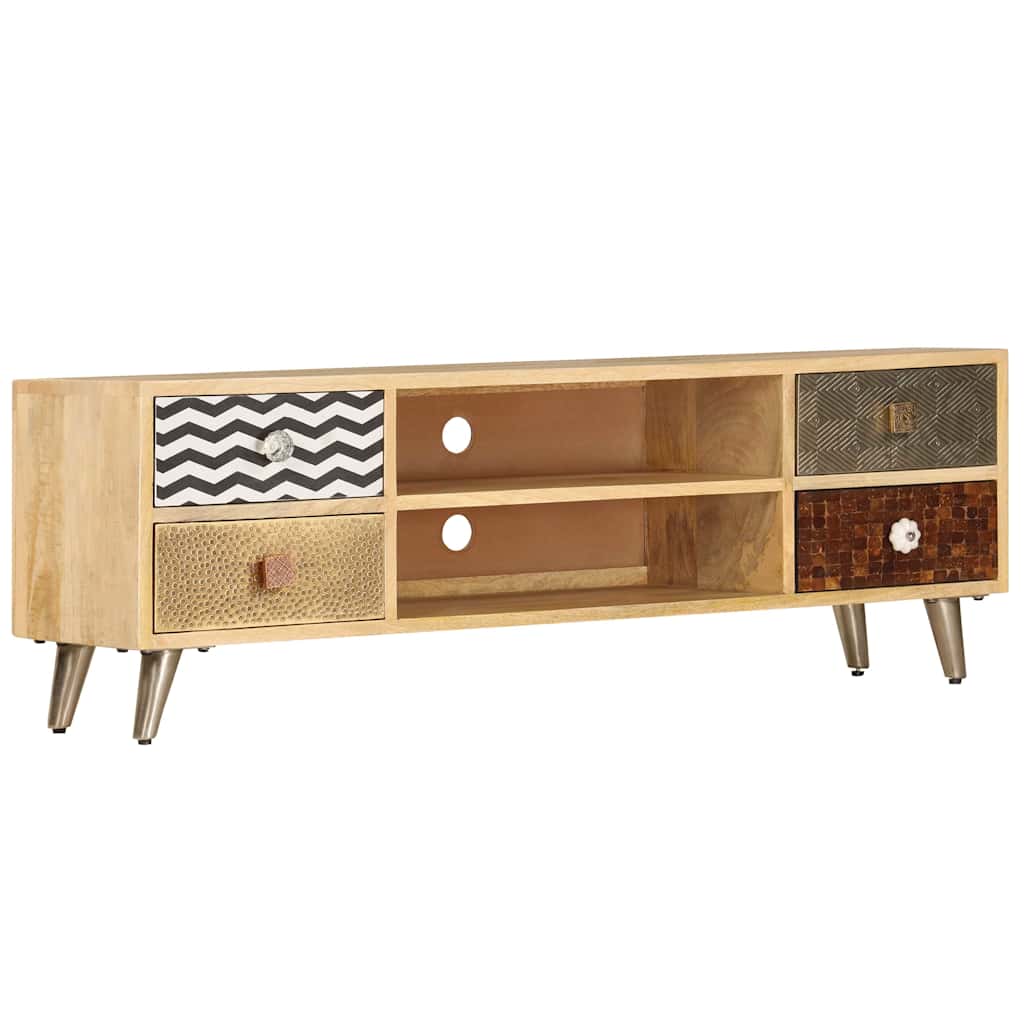 TV cabinet, 120x30x40cm, solid mango wood