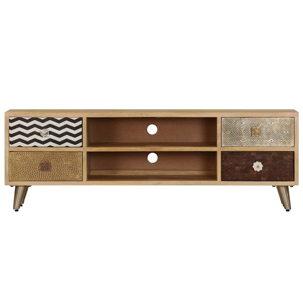 TV cabinet, 120x30x40cm, solid mango wood