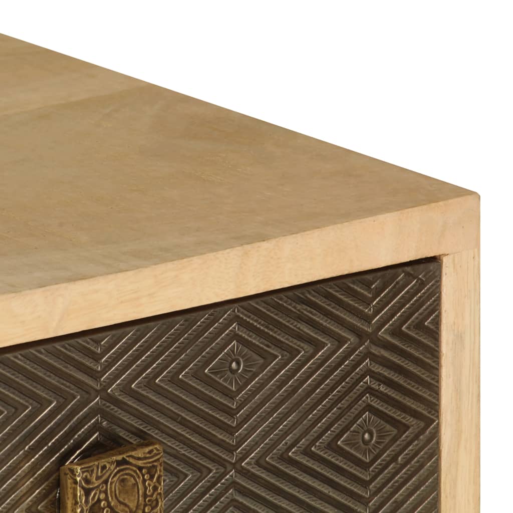 TV cabinet, 120x30x40cm, solid mango wood