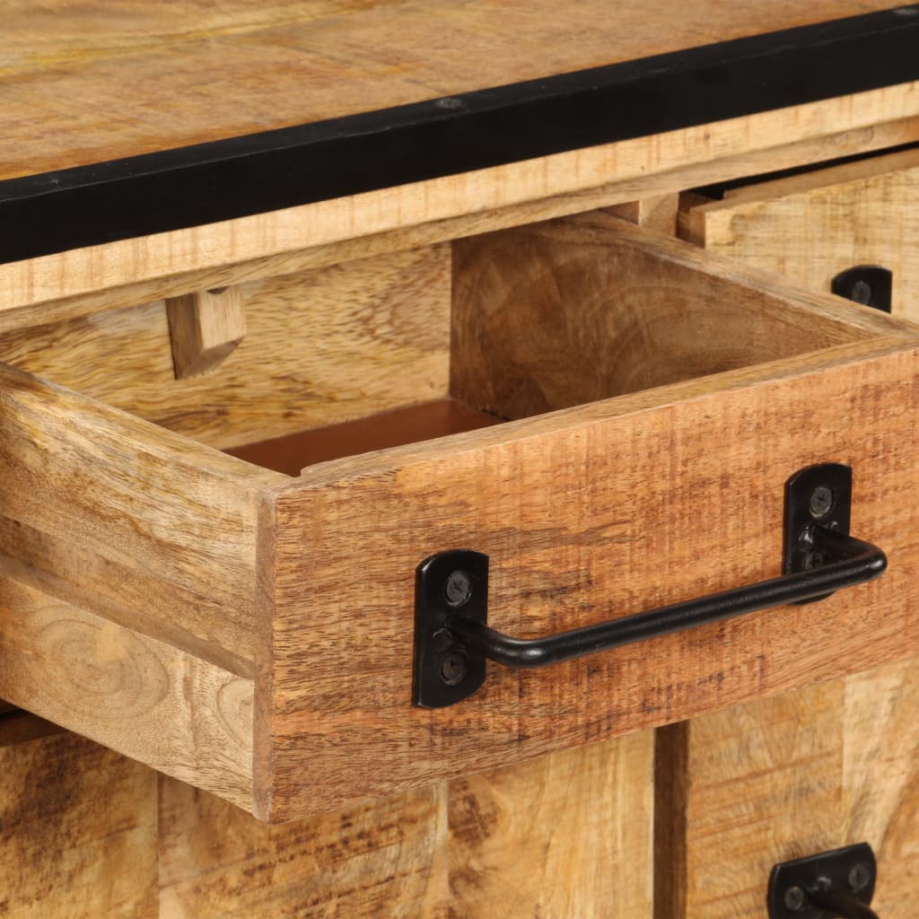 TV cabinet with drawers, 120x30x40cm, solid mango wood
