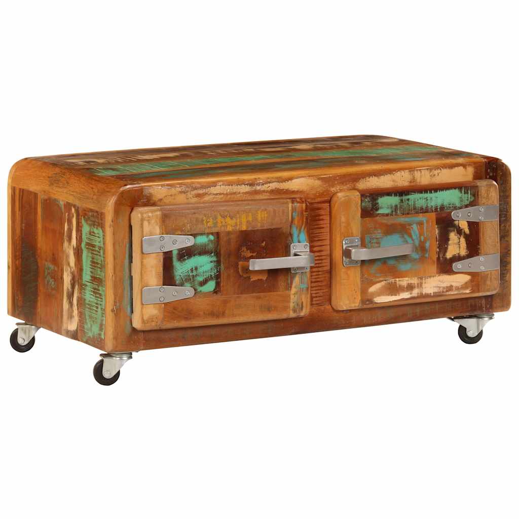 Coffee table, 85x55x40cm, solid reclaimed wood