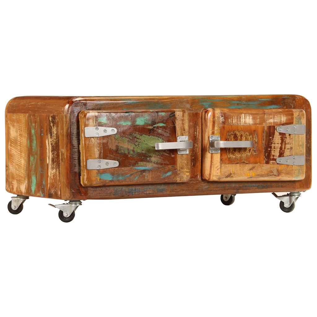 Coffee table, 85x55x40cm, solid reclaimed wood