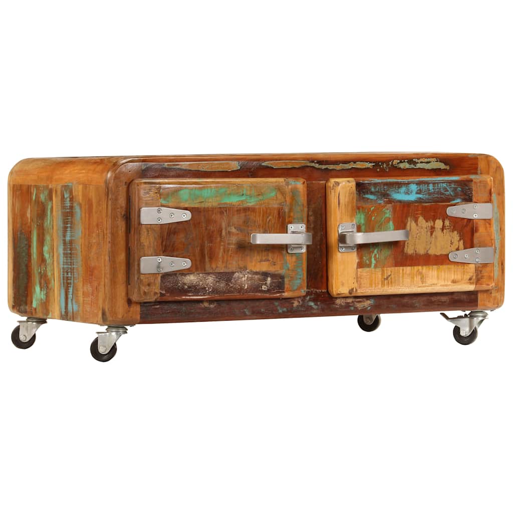 Coffee table, 85x55x40cm, solid reclaimed wood