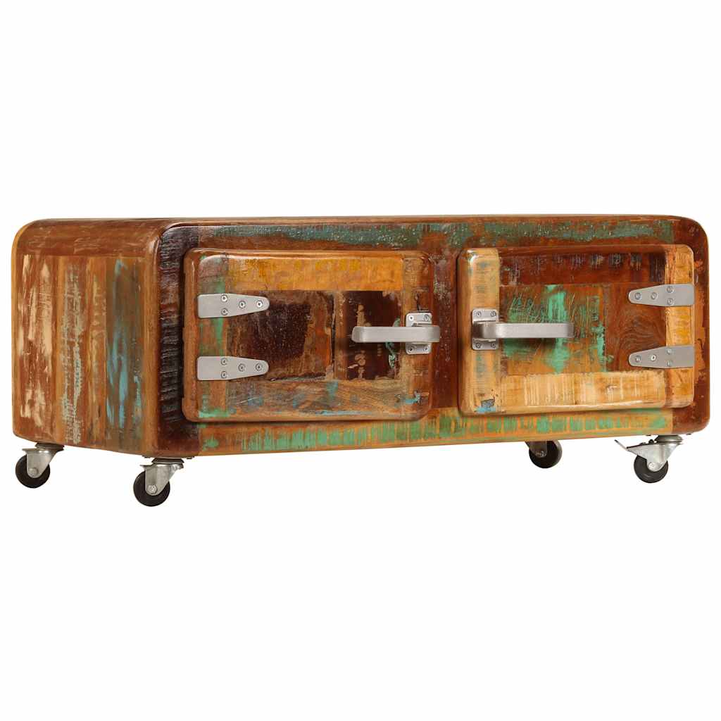 Coffee table, 85x55x40cm, solid reclaimed wood