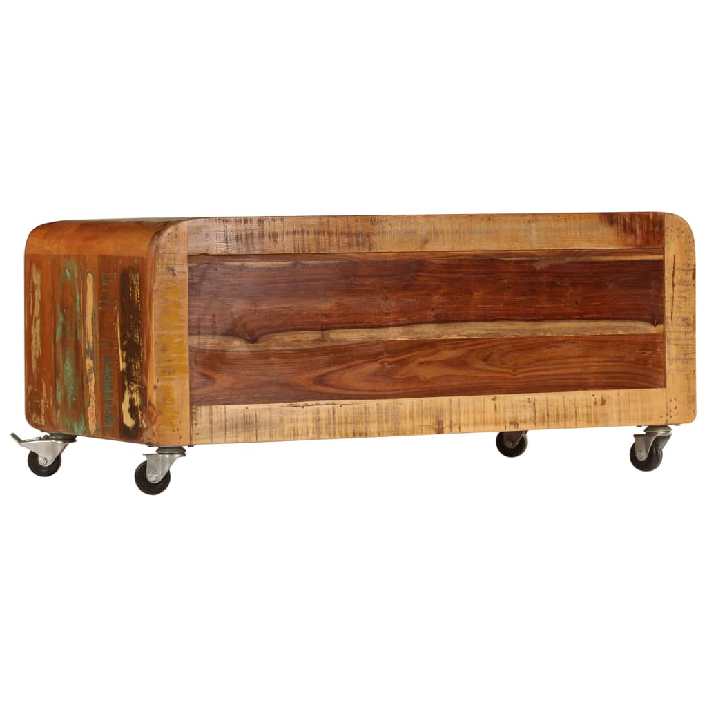 Coffee table, 85x55x40cm, solid reclaimed wood