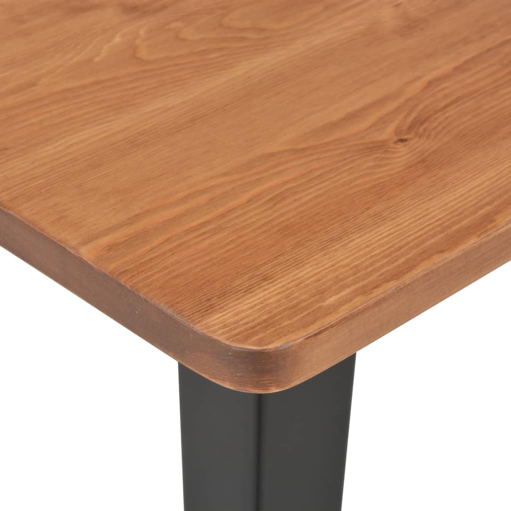 Bar table, 60x60x108cm, solid pine, steel