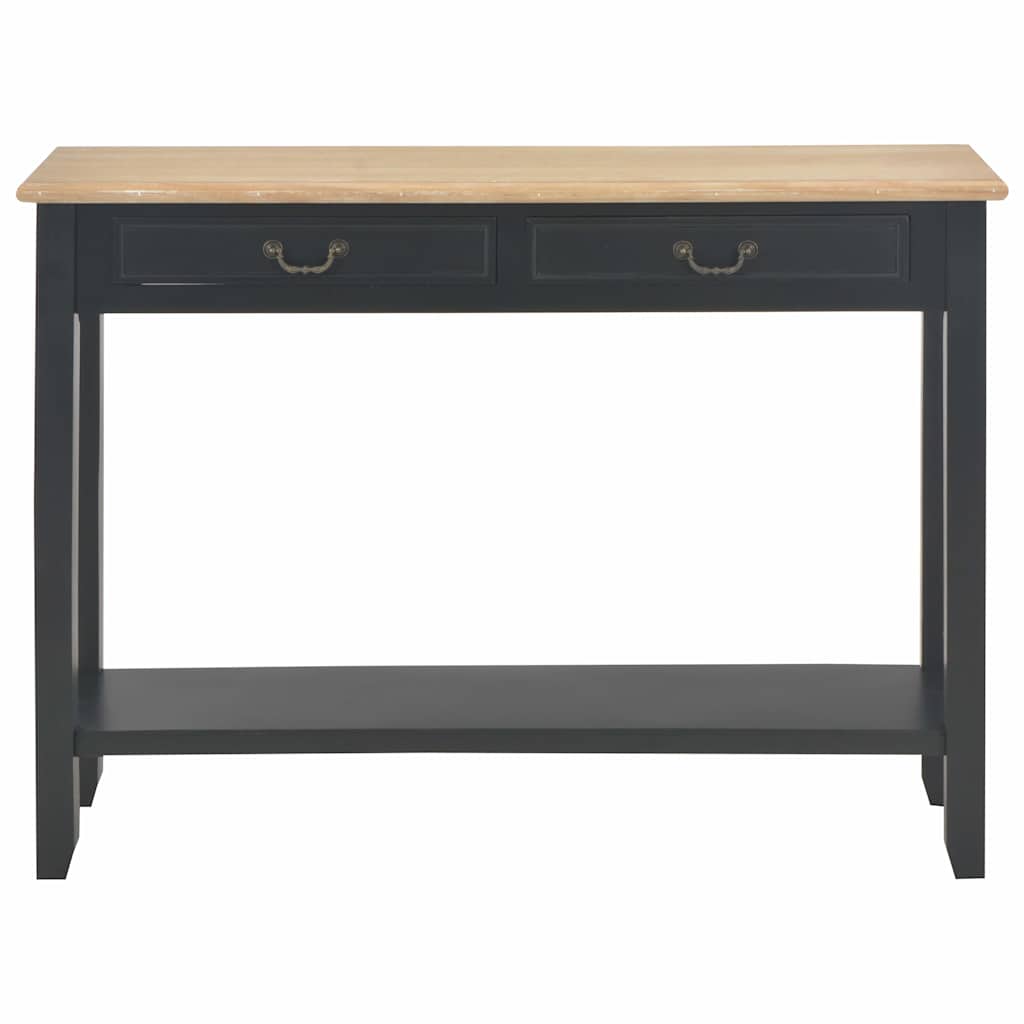Console table, black, 110x35x80cm, wood