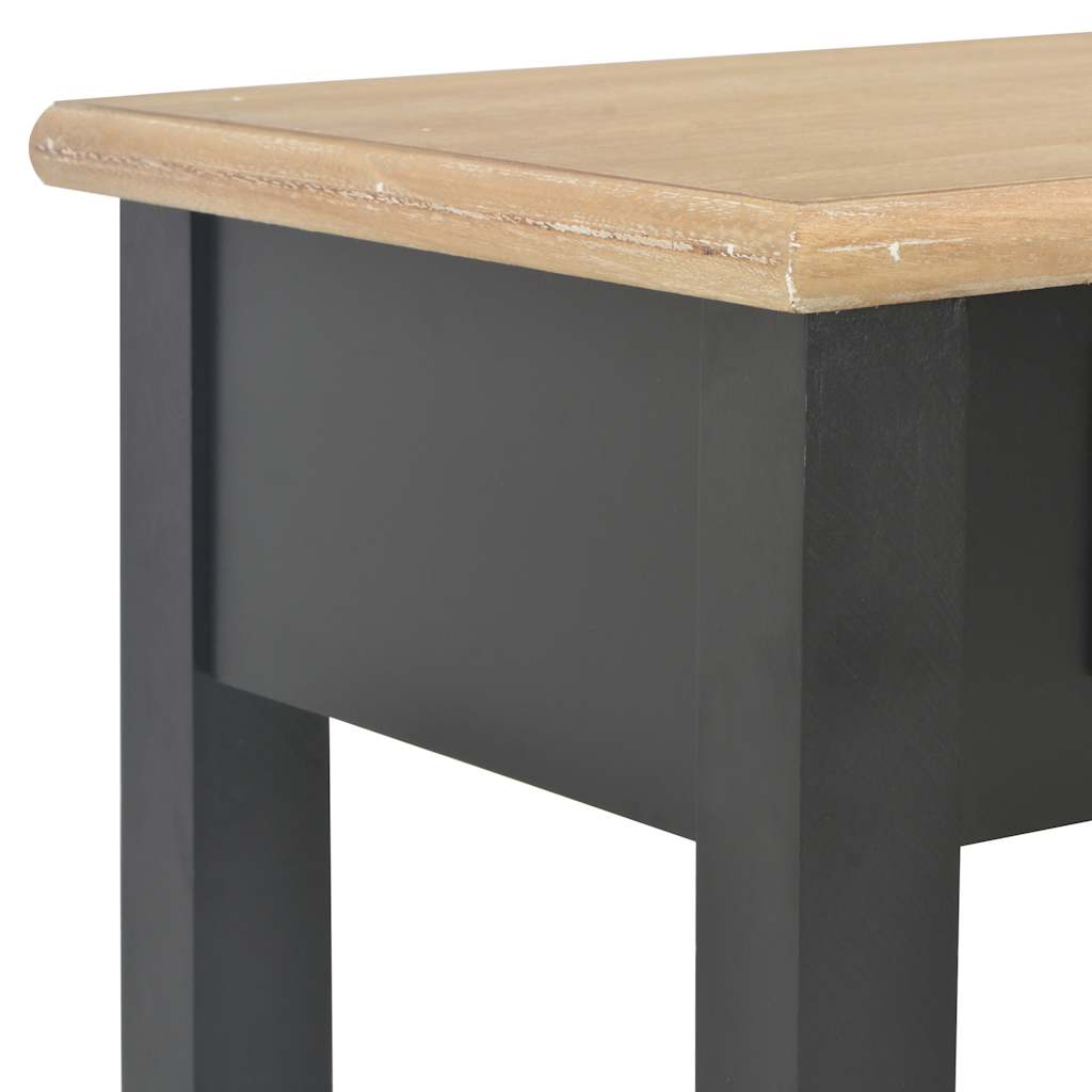 Console table, black, 110x35x80cm, wood