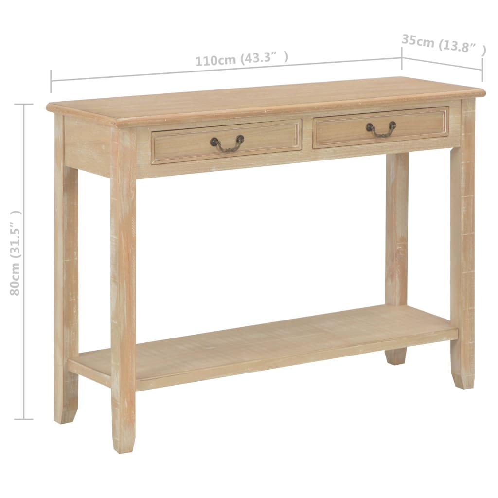 Console table, 110x35x80cm, wood