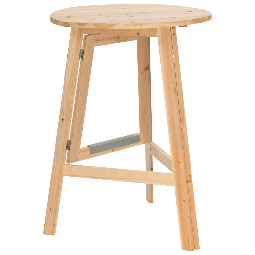 Saliekamais bāra galds, 78 cm, egles masīvkoks