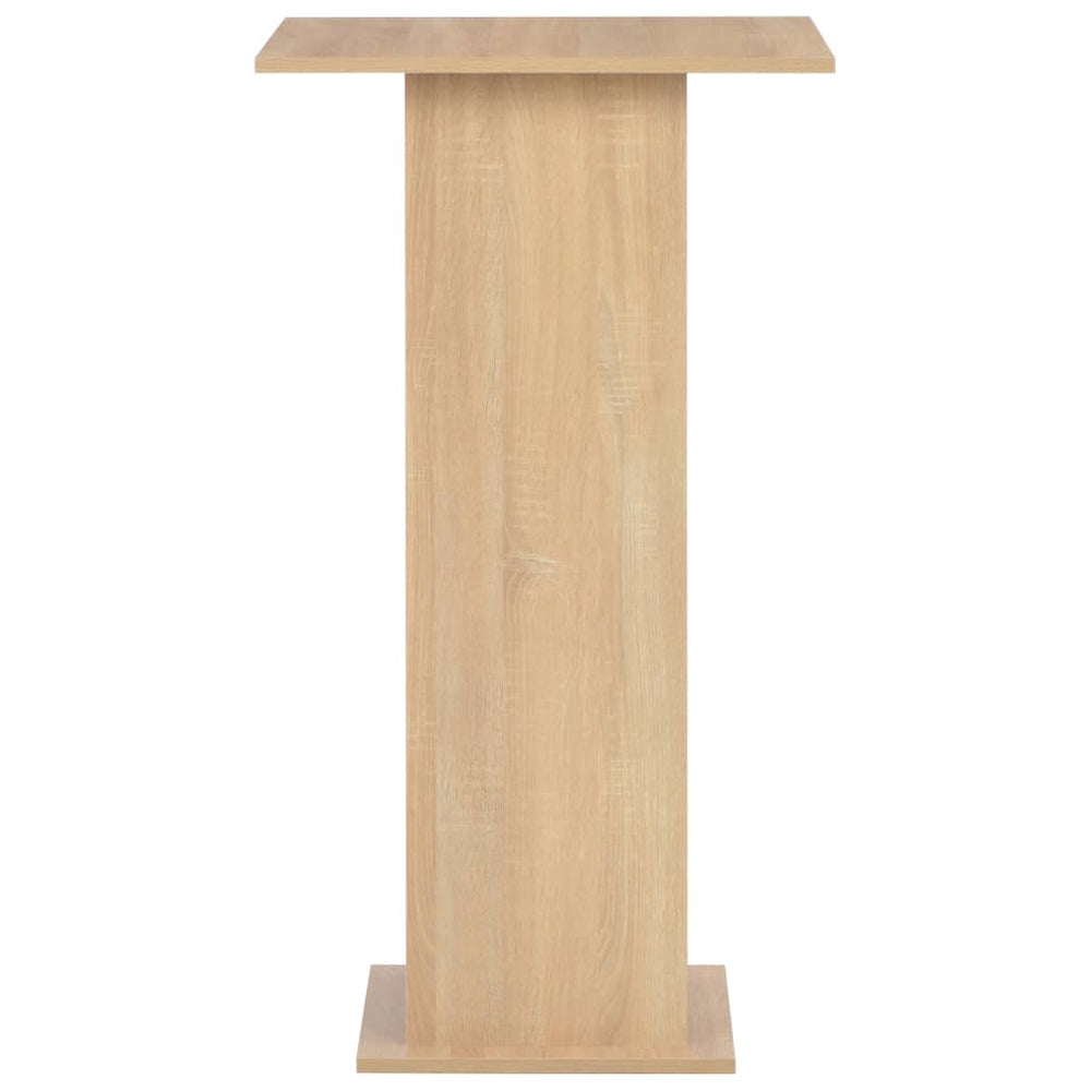 Bar table, 60x60x110cm, oak finish.