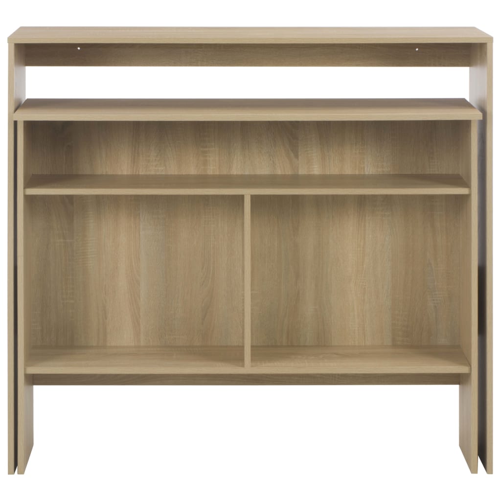Bāra galds ar 2 galda virsmām, ozola kr., 130x40x120cm