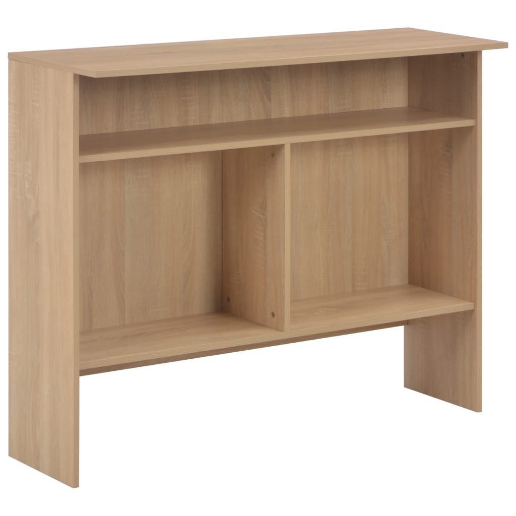 Bāra galds ar 2 galda virsmām, ozola kr., 130x40x120cm