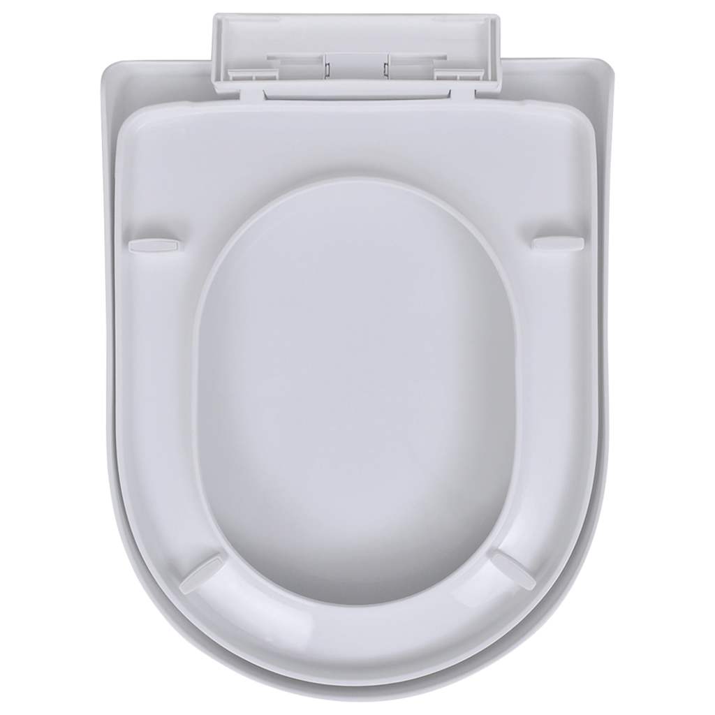 Tualetes sēdekļi, 2 gab., balti, plastmasa