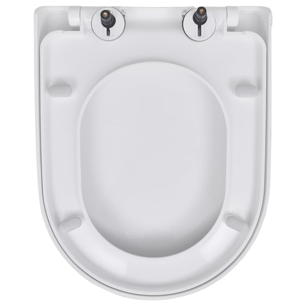 Toilet seats, 2 pcs., white, plastic