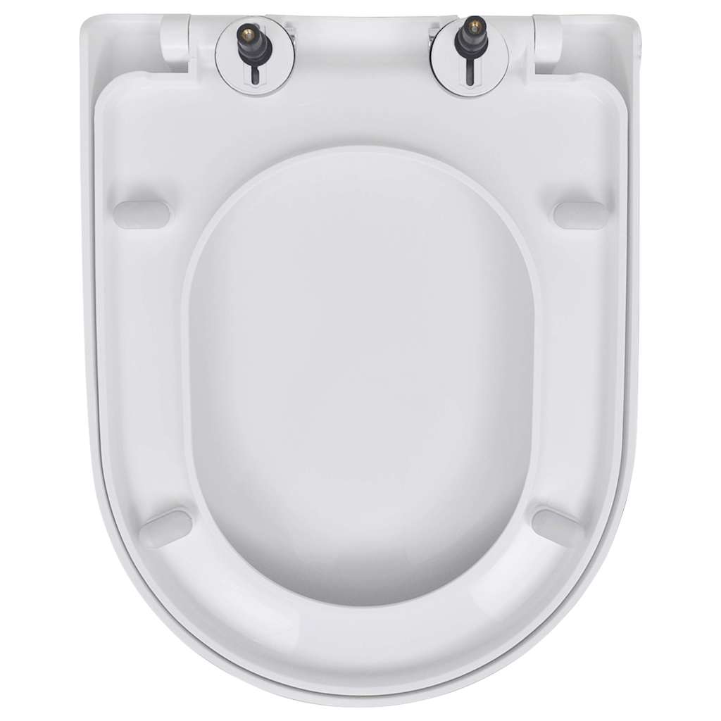 Tualetes sēdekļi, 2 gab., balti, plastmasa