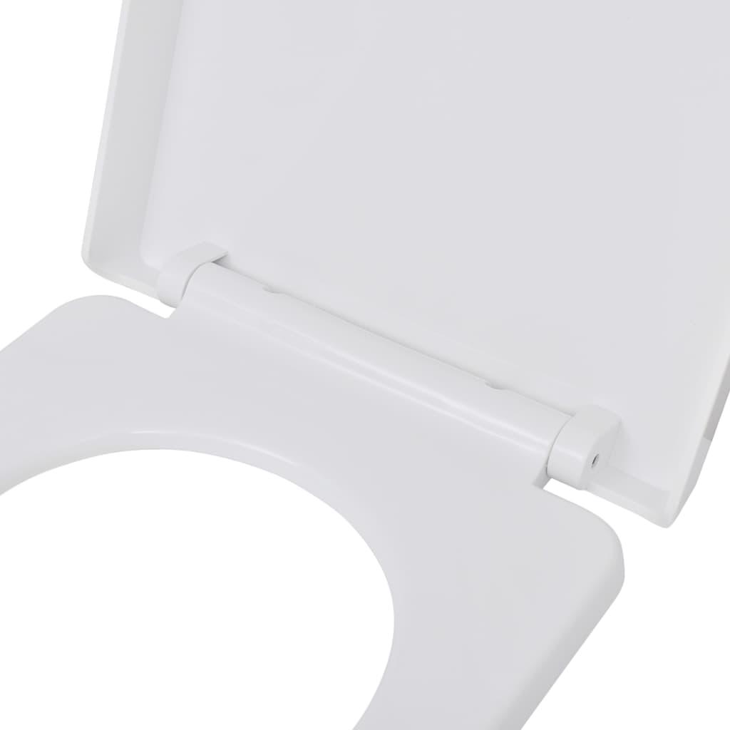 Toilet seats, 2 pcs., white, plastic