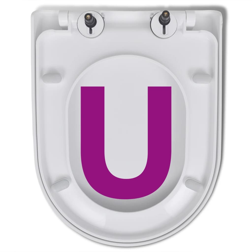 Toilet seats, 2 pcs., white, plastic